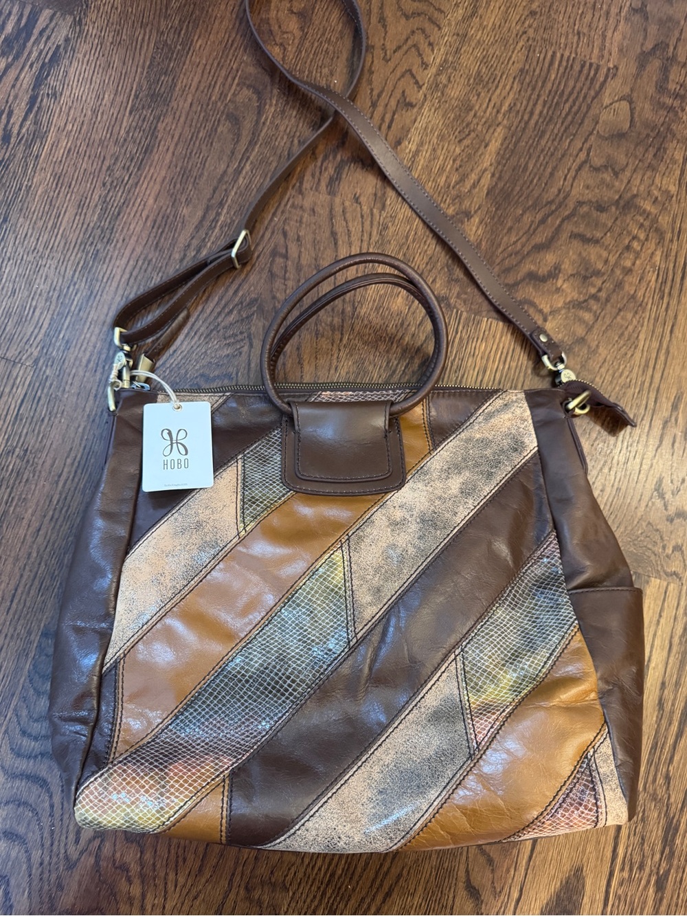 HOBO bag, genuine leather, brand new